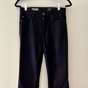 AG: The Janis High-Rise Flare Black Jeans